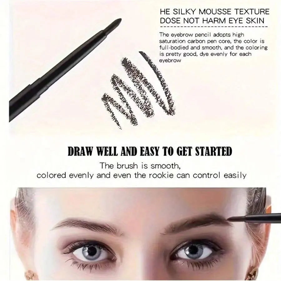 3pcs Waterproof Black Eyeliner Pencils-Smudge-Proof, Long-Lasting &Beginner-Friendly Eye Makeup - Maquilys 