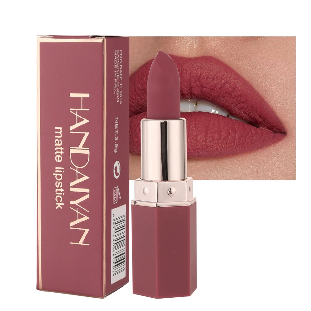 6-Color Matte Lipstick , Non-Fading, Non-Stick Cup Long-Lasting Velvet Finish. - Maquilys 